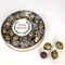 Happy Holidays Wreath Gift Tin Filled With Milk Chocolate Dubai Truffle Candies For Christmas Gifting, Holiday Party Giveaways & More (42 Truffles)